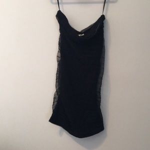 silence + noise strapless dress
